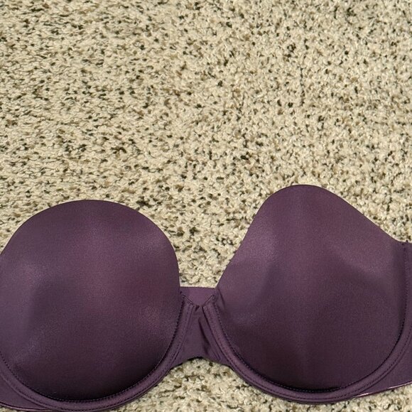 Victoria's Secret | Lined Strapless Underwire Bra | Eggplant | Size: 36C - Picture 15 of 16